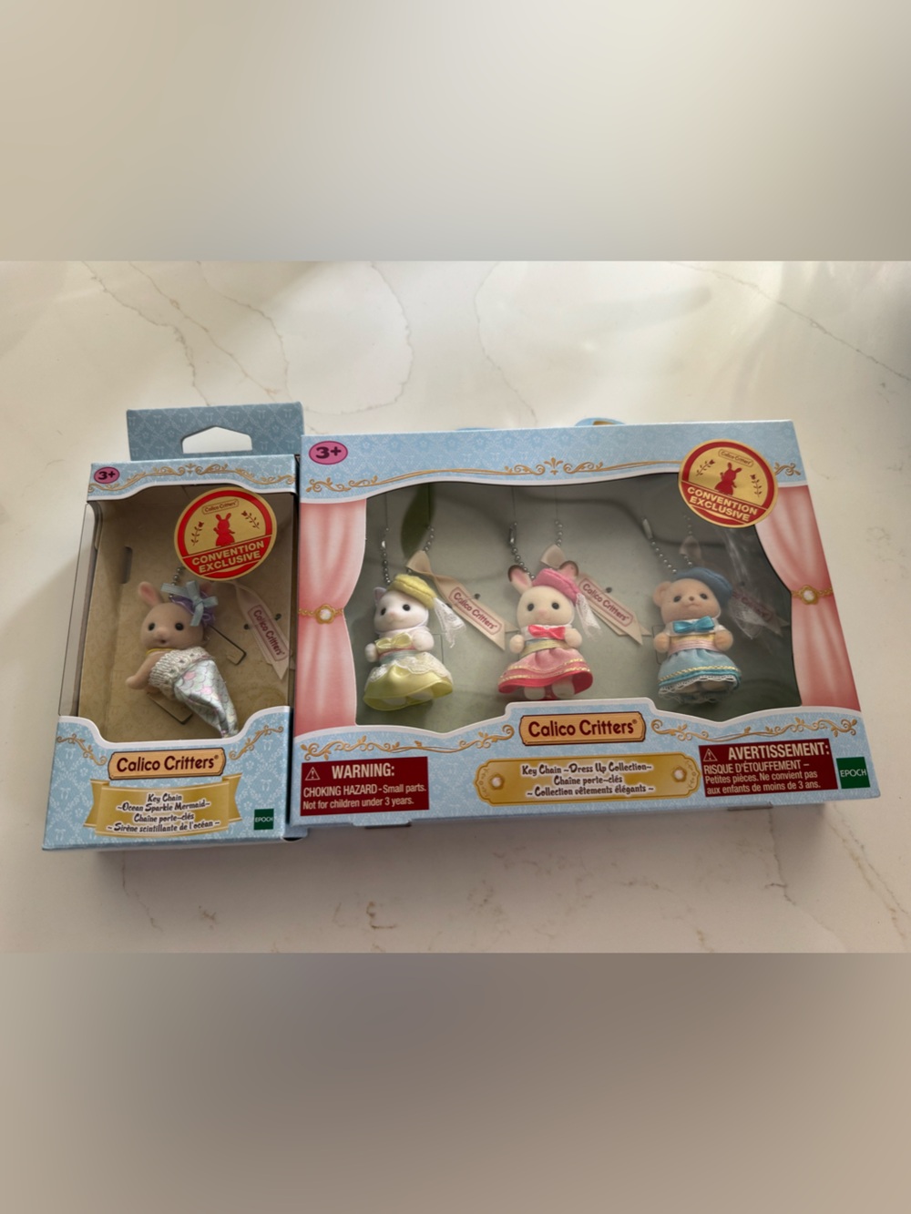 NWT Calico Critters exclusive keychain bundle